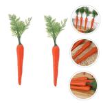8 STK Pflanzliche Requisiten Kreative Karotte Requisiten Präsentieren Karotten-Dekorationen Pädagogische Karotten-Requisite Künstliche Lebensechte Karotte Gemüse Plastik Gefäl