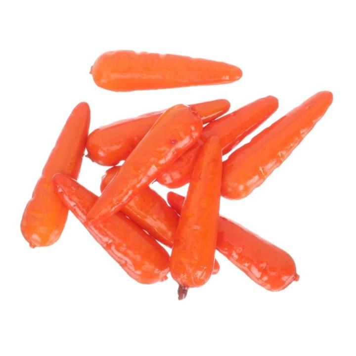 4 Sätze Künstliche Karotte Gemüse-Foto-Requisite Ostern Spielen Karotte Möhren Mini-Karotten Kinderknallzeug Mockin Frühlingsdeko Karottendekor Karotten Basteln Schaum 30 Stü