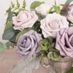 50 stuks rozen, decoratieve bloemen, kunstrozen met stelen, kunstbloemen als echt voor doe-het-zelf bruiloftsfeest, Valentijnsdag, Moederdag, babyshower, woondecoratie, kleurverloo