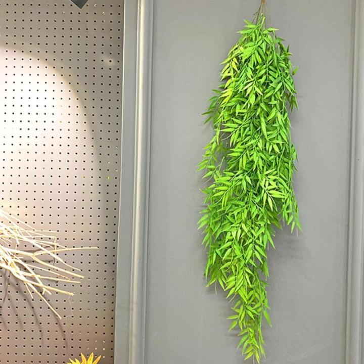 2 stuks hangende bamboe, kunstmatige nepplanten, wandhangende planten, groen voor huis, tuin, balkon, poortdecoratie