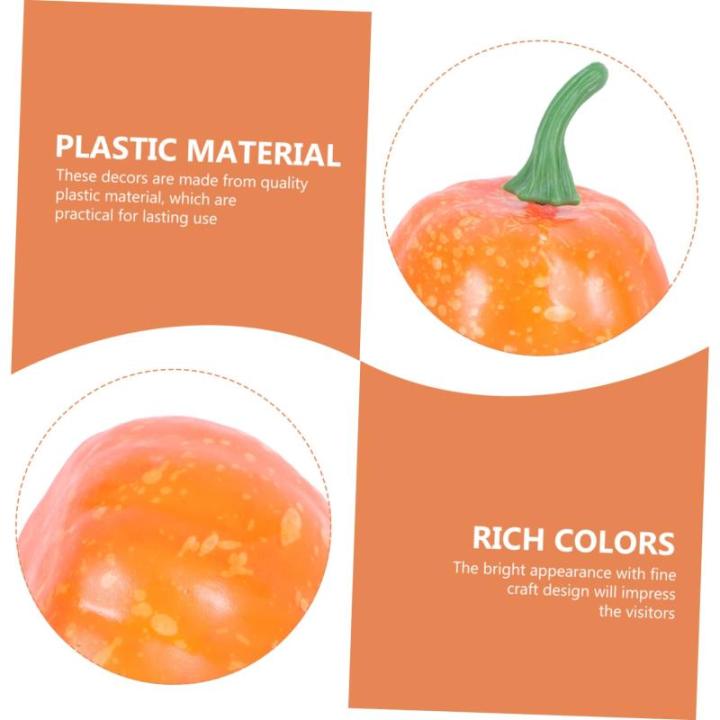 3 Sätze Künstlicher Kürbis Mini-kürbis-Ornamente Simulations-kürbis-Requisite Heimdekorationen Tischplatte Kleiner Kürbis Kürbis-dekor-Requisite Plastik Yellow 10 Stück * 3