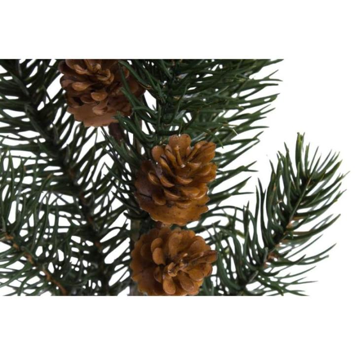 Kunstmatige dennentak/kersttak (spuitgiet) met kleine kegels (3 stuks)