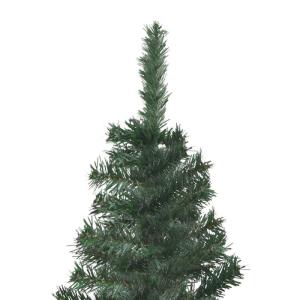 Künstlicher Eck-Weihnachtsbaum, halber Weihnachtsbaum, Feiertagsdekoration, Weihnachtsbaum, Weihnachtsdekoration, Feiertagsornament, PVC, 150 cm, grün, modisch