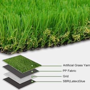 Kunstrasen-Teppich, 2,4 x 3,6 m, realistische Kunstrasenmatte für drinnen und draußen, 20 mm Florhöhe, Astro-Rasenmatte für Hunde, Landschaftsgestaltung (Größe: 1,2 x 10 m)