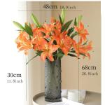 Kunstblumen Künstliche Blumen in Vase, gefälschte Lilien-Blumenarrangement, Lilien-Blumenstrauß, für Home Hotel Flower Party Decor für jeden Anlass