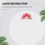 2St Blumenstab würfelunterlage einhelll zweige famaliguy die bescherung Popular Cupcake-Kuchen-Picks japanische Accessoires Blumenpflücker fächerförmige Spitzhacke hölzern Ro