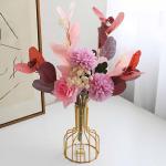 Kunstblumen Künstliche Blumen, künstliche Blumendekoration, Ornamente, Seidenblumenstrauß mit Vasen für Tischaufsatz im Wohnzimmer für jeden Anlass