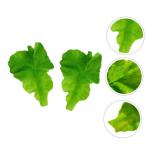 10 Sätze PVC-Salat Obstdekor Realistisches Essen Gemüse-Foto-Requisiten Grünes Dekor Künstliches Gemüseblatt Gefälschtes Gemüse Künstliche Salatblätter Green 2 Stück * 10