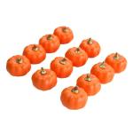 12 stuks schuimpompoenen, kunstpompoenen, kleine kunstpompoenen, oogst, decoratieve pompoenen voor plank, tafel, feest, woondecoratie