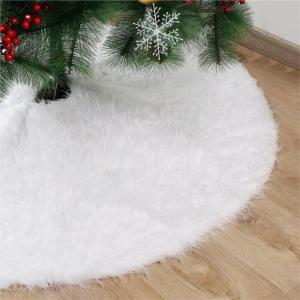 Christmas Tree Skirt Weihnachtsbaumrock, Weihnachtsbaum-Szene, Dekoration, Baumrock, Weißer Pelz-Weihnachtsbaumrock Im Meeresstil Decke Weihnachtsbaum