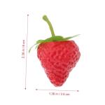 4 Sätze Simulierte Erdbeere Künstliche Fruchtdekoration Künstliche Früchte Gefälschte Erdbeeren Für Künstliches Backen Miniaturfrüchte Erdbeerdekorationen 18 Stück * 4