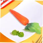4 Sätze Karotten Basteln Frühlingsschaum Karotten Gefälschtes Karottenmodell Künstliche Lebensmittel-Requisiten Karottendekor Künstliches Gemüse Pflanzendekor Plastik 6 Stüc