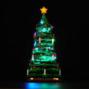 Ledverlichtingsset compatibel met Lego 40573 kerstboom (geen model), led-verlichtingsset voor kerstboom, creatief speelgoed, standaard versie
