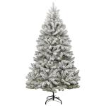Künstlicher Weihnachtsbaum, Tannenbaum, Christbaum mit Metallständer, Weihnachtsdeko Kunstbaum, 300 LEDs & Kugeln 210 cm