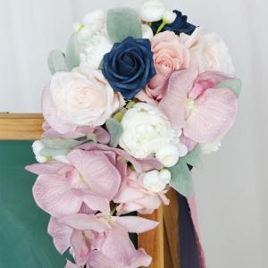 Künstlicher Vintage-Blumenstrauß, künstliche Seidenblumen, Dekorationsbedarf