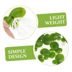 2 Sätze Wasserlinsen-Kunststoff Blätter Entengrütze Aquarium Pflanzendekor Gefälschte Entengrütze-dekor Wasserlinsen-Ornament Aquarienverzierung Aquarienanlage Plastik 90 Stü