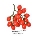 2st Simulierte Kleine Tomaten Zuhause Gefälschte Fruchtstütze Gefälschte Kirschtomaten Lebensechte Kirschtomaten Künstliche Kirschtomaten-Modell Simulation Kirschtomaten Rot Sc