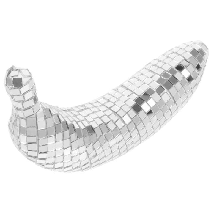 5St Disco-Banane innerspace The Office versilbern Geschenkeidee Decor Disco-Licht Bananenfigur für den Tisch Hochzeitsdekoration Disco-Party gefallen Bananendekor für zu Hause Gl
