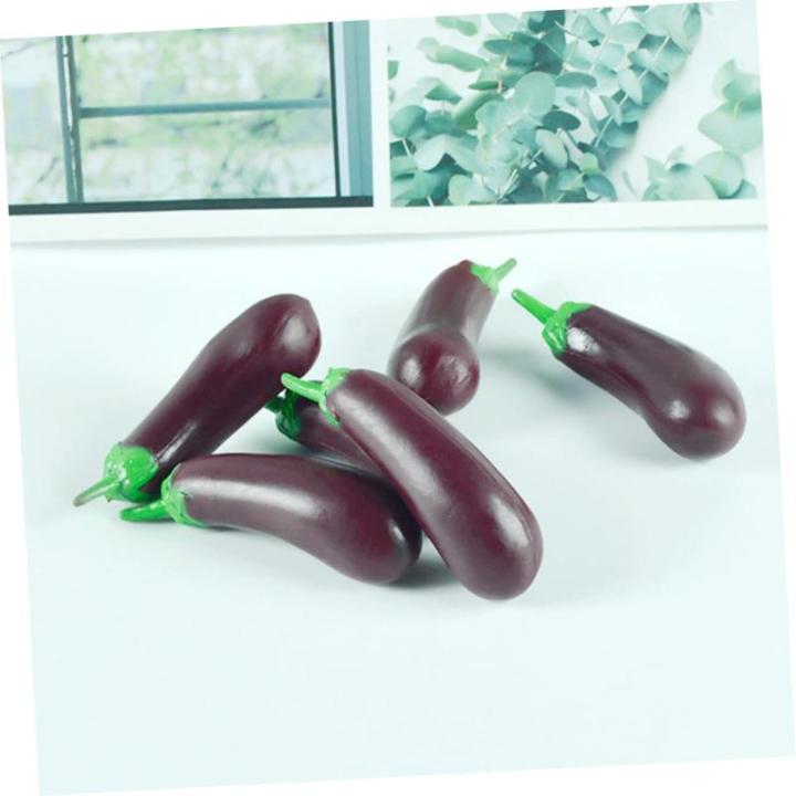 1 Satz Simulation Aubergine Miniatur Aubergine Heimdekoration Dekoratives Auberginenmodell Hausmodell-Dekoration Schöne Mini-hausdekoration Dekorative Mini-hausdekoration 4 Stück