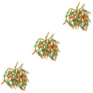 3 Sätze Simulierte Karotte Mini-Karotten Zum Basteln Simulation Gefälschte Karotten Karottenkuchen-Dekoration Karotten Kuchendeko Karottenornamente Karotten-dekor 60 Stück * 3