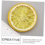 30 STK Nachahmung Einer Zitronenscheibe gefälschte Zitronenscheiben Früchte Fotorequisite künstliche früchte kaffeebecher Grapefruit-Ornamente künstliche Zitronenscheiben PVC