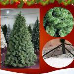 Künstlicher Weihnachtsbaum, luxuriöser, verschlüsselter künstlicher Weihnachtsbaum aus PVC, Neujahrsdekoration für zu Hause (Farbe: Grün, Größe: 240 cm) (Grün 150 cm), mod