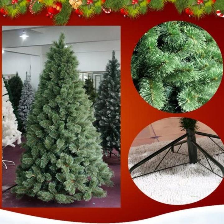 Künstlicher Weihnachtsbaum, luxuriöser, verschlüsselter künstlicher Weihnachtsbaum aus PVC, Neujahrsdekoration (Farbe: Grün, Größe: 240 cm) (Grün 180 cm), modisch