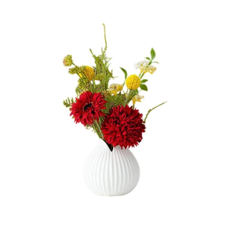 Kunstblumen Künstliche Blumenpflanzen im Topf, gefälschte Blumenornamente, moderner Luxus-Heimdekorationsstil, Keramikvase, Pflanzendekoration für jeden Anlass