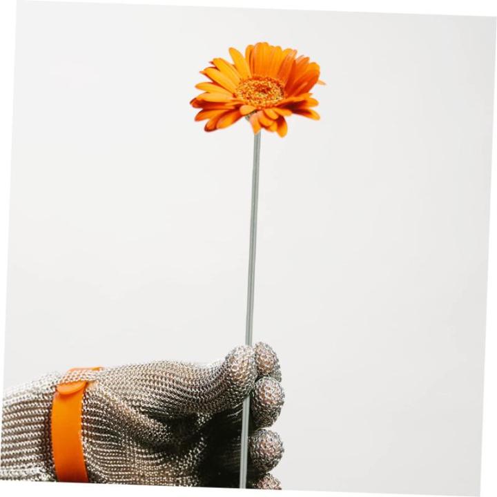 3 Sätze Blütenstiel Kunstblumen Gesteck Stielkasserolle Blumenversorgung Künstliche Blumenstange Blumenstab Für Party Gefälschte Blumenunterstützung Eisendraht Green 11 Stüc