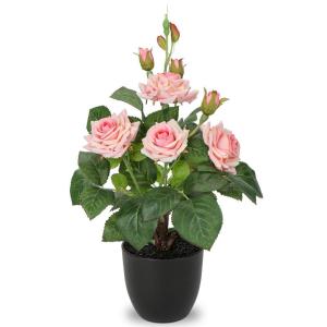 Kunstbloemen, rozenstruik, , kunstrozen in pot, rozenstruik, decoratie, woonkamer, balkon, terras, tuin, bruiloft