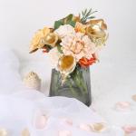 Goldblumen, 24 Stück goldene Calla-Lilien, künstliche Blumen zur Dekoration für selbstgemachte Hochzeitssträuße, Tafelaufsätze, Brautparty, Party, Zuhause, Blumenarrangement,