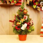 30 cm, 40 cm, 50 cm Mini-Weihnachtsbaum mit Beflockung, Weihnachtsbaum für den Schreibtisch, Verpackungsmaterialpaket DIY handgefertigter Weihnachtsbaum für Zuhause, modi，B-30c