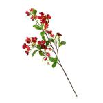 Hortensie, künstliche Blume, einzelne künstliche Hortensie, Blumenstrauß, Blumenarrangement, Dekoration für Zuhause, DIY, Hochzeit, Tafelaufsatz (Rot)