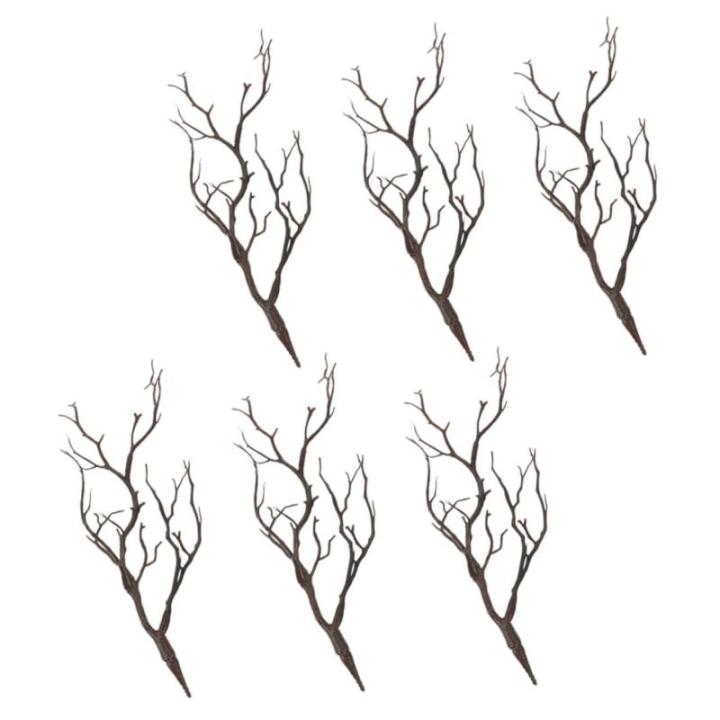 18 STK Halloween-Dekorationssimulationsanlage kunstpflanze Halloween Dekoration DIY Bastelzweige gefälschtes Zweigzubehör Links einmachgläser Vase füllende Zweige Halloween-Pfl