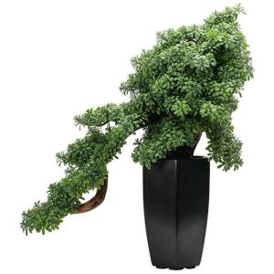 Künstlicher Bonsai-Baum Künstliche Bonsai-Kiefer, künstliche Topfpflanze, Wohnzimmer-Dekoration, Ornamente, Bonsai-Grünpflanze for Zuhause, Büro, Schreibtisch, Topfdekoration 
