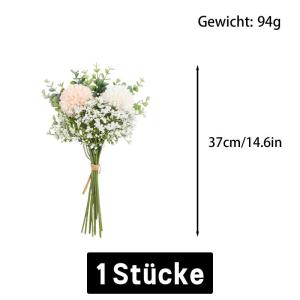 1807 Boeket van kunstbloemen, paardenbloem, 12 stuks, plastic bloemen, bundel, namaakbloemen, decoratie voor bruiloft, thuis, woning, kantoor, feest