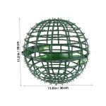 4 Stück Grasballständer Grasrahmengestell Halter für Blumengraskugeln Blumenarrangement Ballständer Garten Dekoration Gartenversorgung dekorativer Blumenrahmen Plastik Green