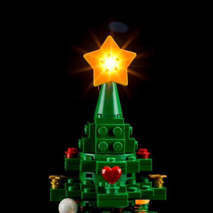 Led-verlichtingsset voor LEGO-40573 kerstboom - compatibel met Lego bouwstenen model - exclusief de Lego-set