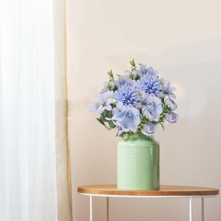 Kunstboeket, kunstbloemen zoals echte bloemen, , hortensia, bloemstukken, decoratie, kernstuk, bruiloft, boeket 1018