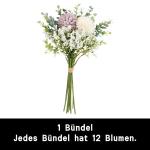 Boeket van kunstbloemen, 12 stuks, decoratie, kunstbloemen, lente, thuis, simulatie, paardenbloem, boeket, kunstbloemen, decoratie, hoogwaardig bruidsboeket 1808