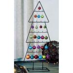 Design metalen dennenboom voor siersieraden - 100 cm - decoratieve kerstboom dennenboom zwart