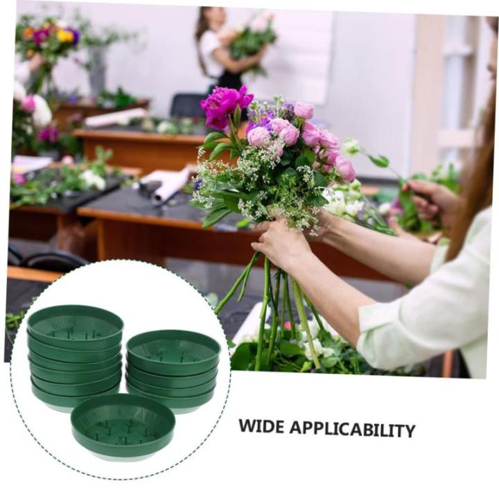 12 Stück Kunststoff-designschale, Kunststoff-blumenarrangement-Basis Für Tafelaufsatz, Dekoration Für Frische Und Künstliche Blumen, Hochzeiten Und Veranstaltungen