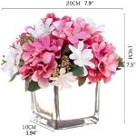 Kunstblumen Künstliche Blume, künstliche Seidenblume, Ornament, quadratische Vase, künstliche Blume, Bonsai, verwendet für die Dekoration des Wohnzimmers, Heimbüros für jeden