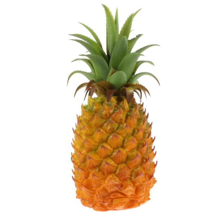 3St simulierte Ananas-Ornamente Ananas Pflanzer Ananas-Modell Ananas Attrappe für Schaufenster Kunst Ananas für Hausdekoration Wassertisch Spielzeug Modell mit künstlicher Anana