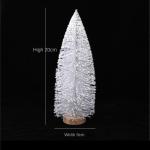 Christmas Tree Tannenbaum KüNstlich Dekoration for Den Innenbereich Mit Albero Di Natale Ovale Bianco Nevoso ChristbäUme Sztuczna(20cm)