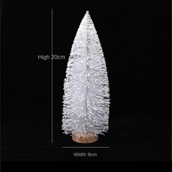 Christmas Tree Tannenbaum KüNstlich Dekoration for Den Innenbereich Mit Albero Di Natale Ovale Bianco Nevoso ChristbäUme Sztuczna(20cm)