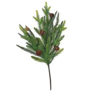 1 x realistischer 3D-Tannennadel-Zweig, Weihnachtsdekoration, grüne Zypresse, Weihnachtsfüller, Kranz, Blätter, C0b2 Zweige, künstlicher Baum