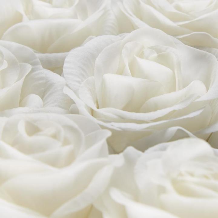 Rozenbox hart, 18 rozen, stevige bloemenbox, zwart, 10 jaar houdbaar, cadeau-idee, decoratieve bloemenbox, wit, 13 x 21 x 19 cm