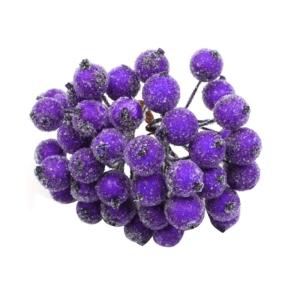 200pcs künstliche Beere Stängel gefrostete Obstbeeren Weihnachtskranzzubehör Mini Weihnachten Beeren Picks Blumenzweig Weihnachtskranz Dekorationen für Urlaub Dekoration Party,