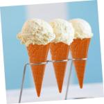 5St Knuspriger Modell realistische eistüte Simulation von Eistüten Display-Requisite Simulation Eiswaffel Fotoaufnahme Einer Eistüten-Dekoration künstliche Eiswaffel PVC